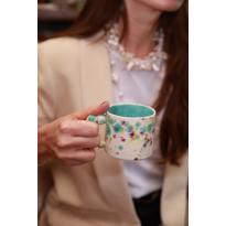 Men genel Joyful Dots Turkuaz