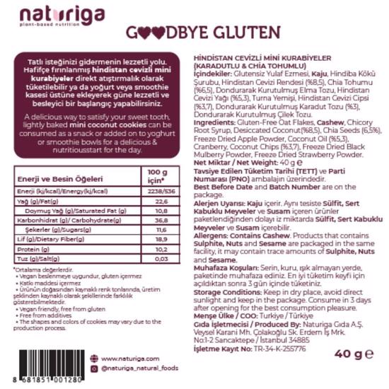 Men genel Goodye Gluten Coconut Mini Cookies (Karadut Chia)-