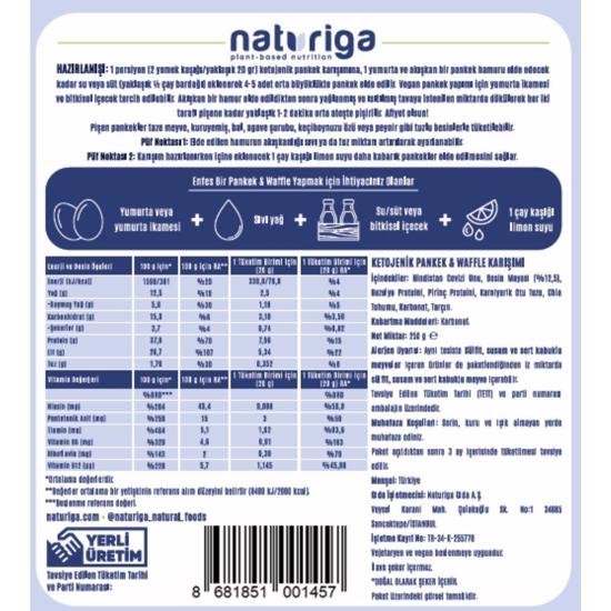 Men genel Ketogenic Pankek Karışımı- 250gr