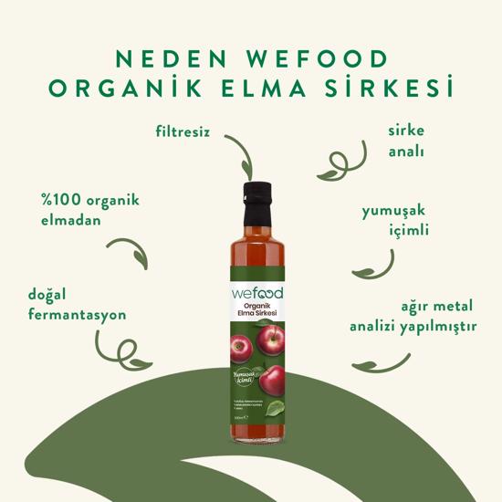Men genel Wefood Organik Elma Sirkesi - 500 Ml