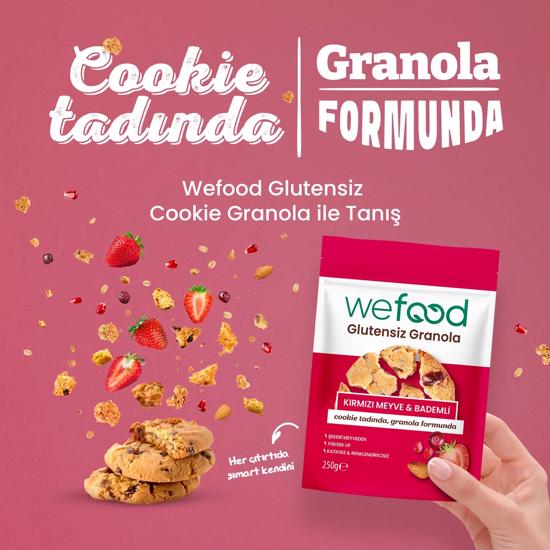Men genel Wefood Glutensiz Granola Badem   Kırmızı Meyve 250
