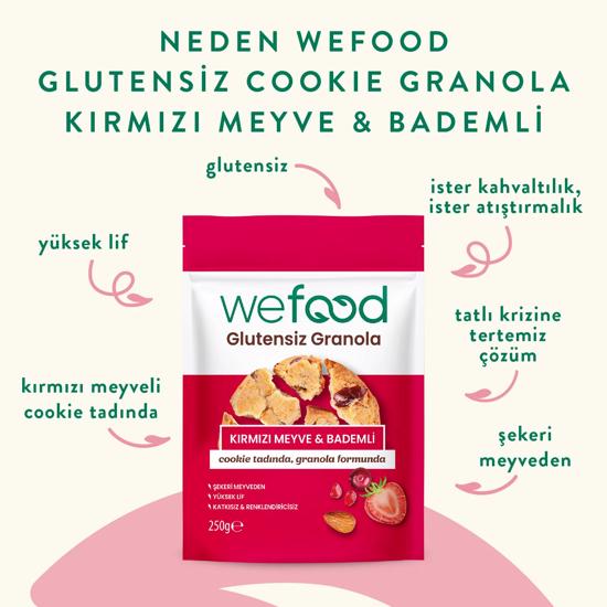 Men genel Wefood Glutensiz Granola Badem   Kırmızı Meyve 250