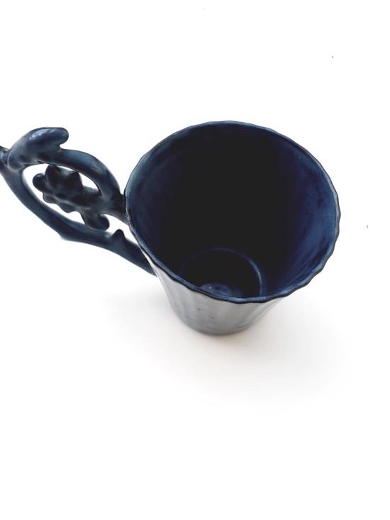 Men genel Pure Espresso-Türk Kahve Fincan Kobalt No1