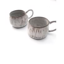  Opposite Fincan Küçük Oval Dik Çizgili