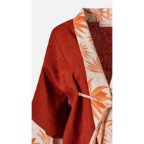 Men genel İtalyan Keteni Kimono- Kiremit