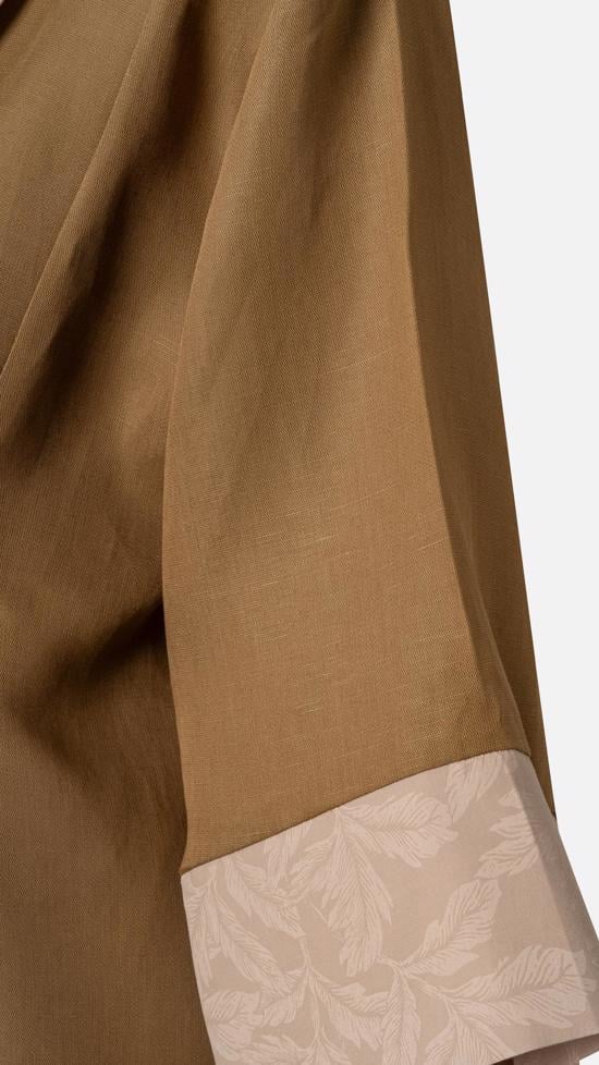 Men genel İtalyan Keteni Kimono- Haki