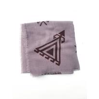 Men genel Ahşap Baskı Şal-Lila