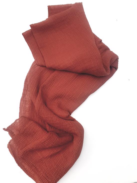 Men genel Müslin Şal- Kiremit