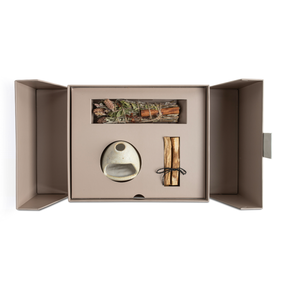 Men genel Palo Santo Arınma Ritüel Seti- Beyaz