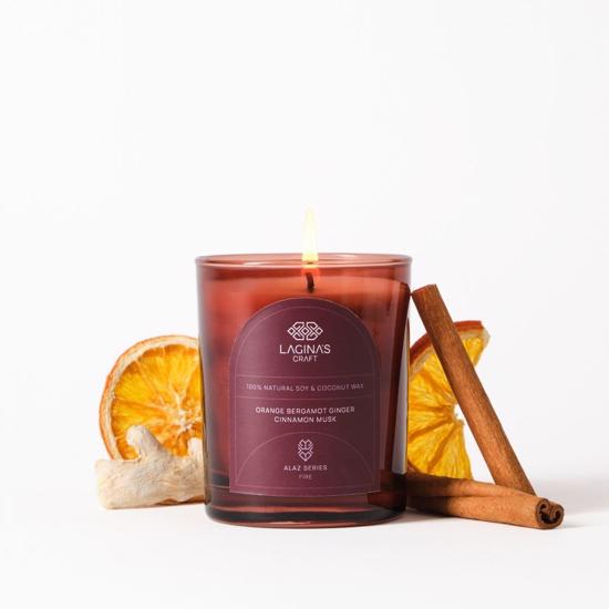 Men genel Alaz Doğal Soya ve Hindistan Cevizi Mum-Ateş