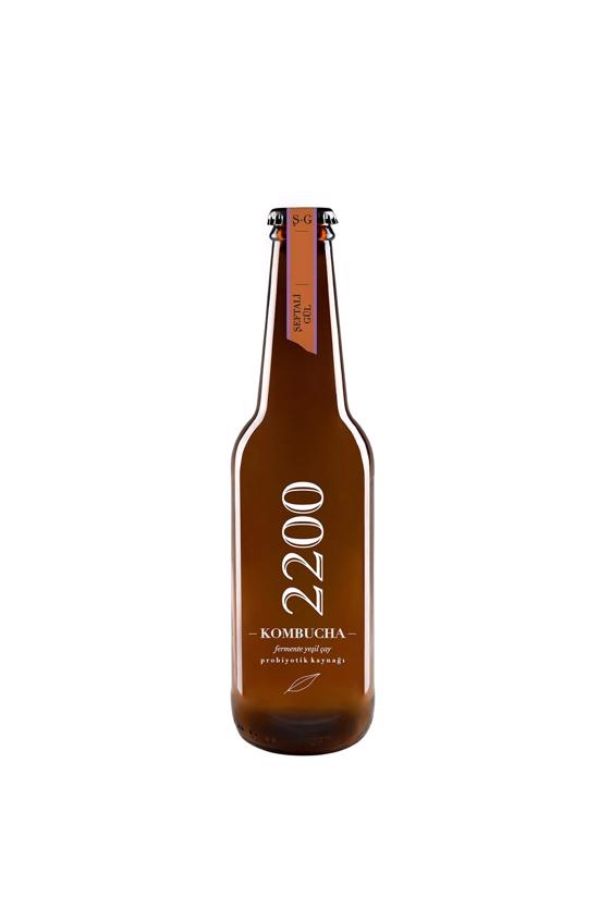Men genel Kombucha 2200 Şeftali Gül 330ml