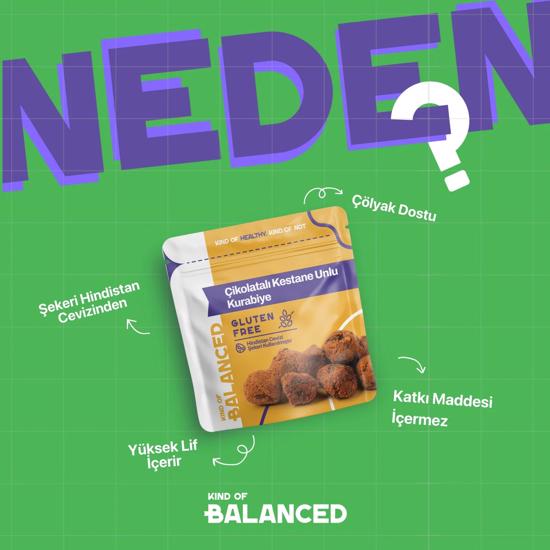 Men genel Kind Of Balanced Çikolatalı Kestane Unlu Kurabiye