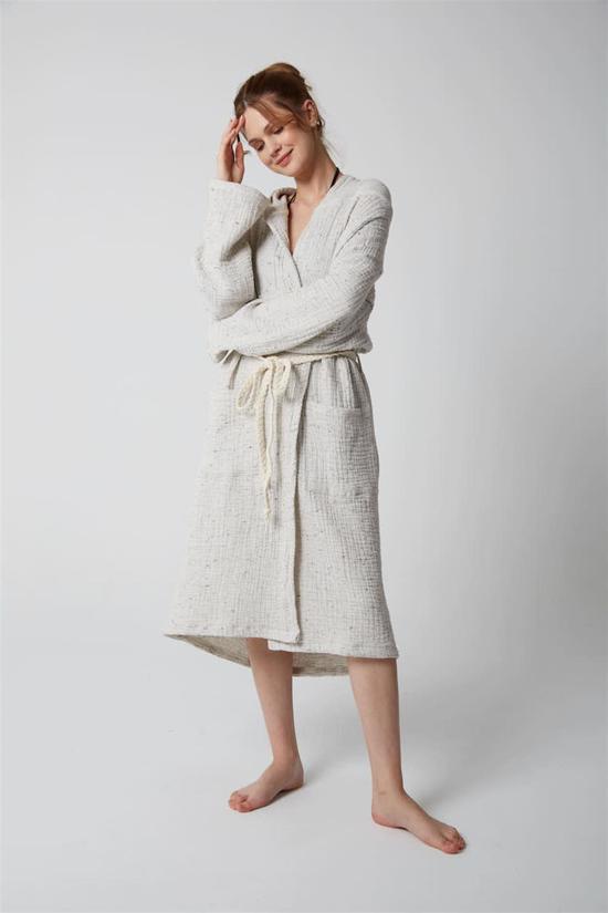 Men genel Müslin Peştamal Bornoz Marble