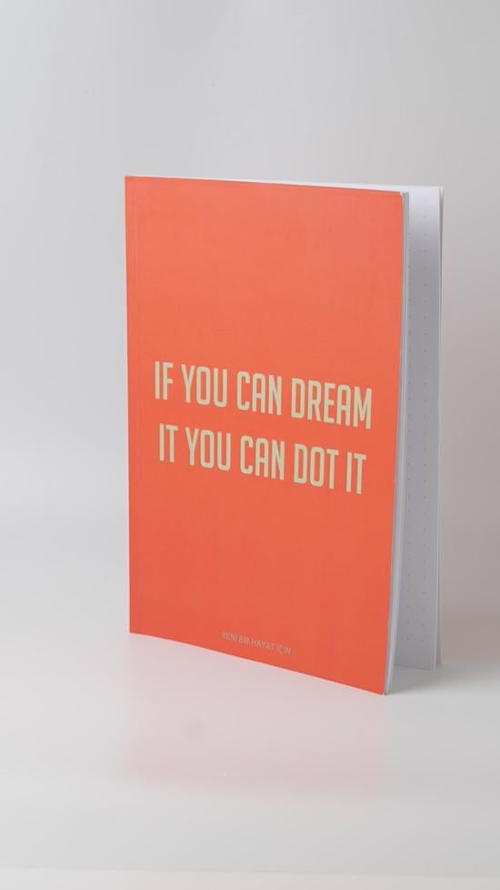 Erkek genel İf You Can Dream- Defter Noktalı