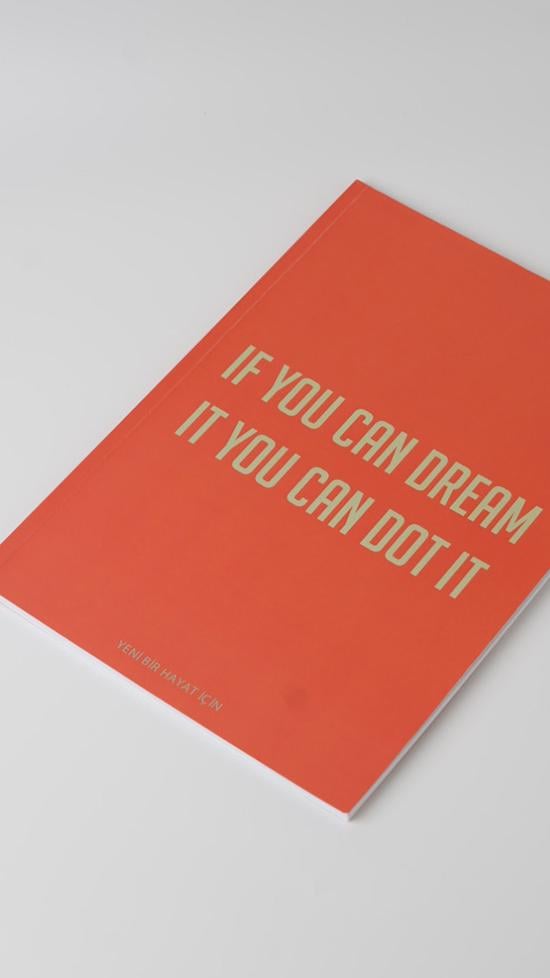 Erkek genel İf You Can Dream- Defter Noktalı