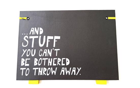 Erkek genel Dosyalık- And Stuff You Cant Be Bothered To Throw