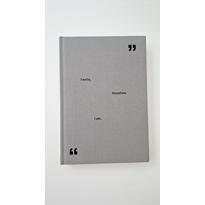 genel Defter- Düz S Kapak Gri- I write, Therefore I am