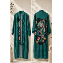genel Yeşil Dragon Kimono