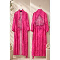 genel Pink Lotus Kimono