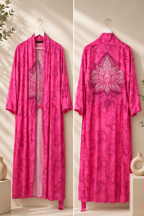 Erkek genel Pink Lotus Kimono