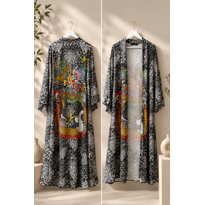 genel Grey Dragon Kimono