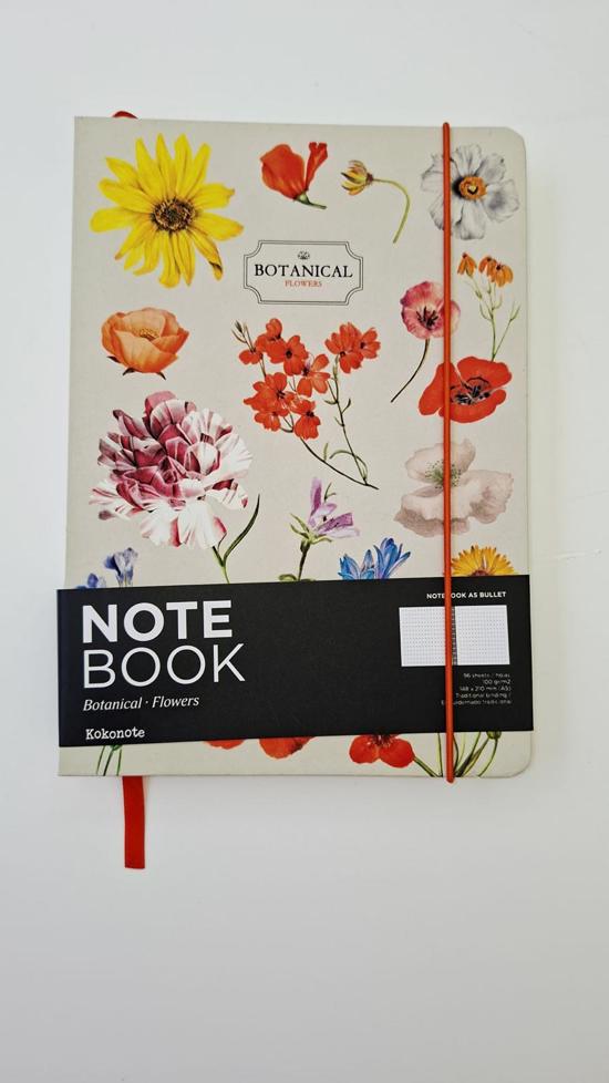 Erkek genel Defter- Noktalı S. Kapaklı Çiçek Kokonote