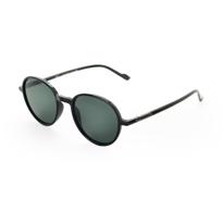 Men genel Runda Black Green Unisex Güneş Gözlüğü
