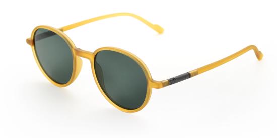 Men genel Runda Matte Daisy Green Unisex Güneş Gözlüğü