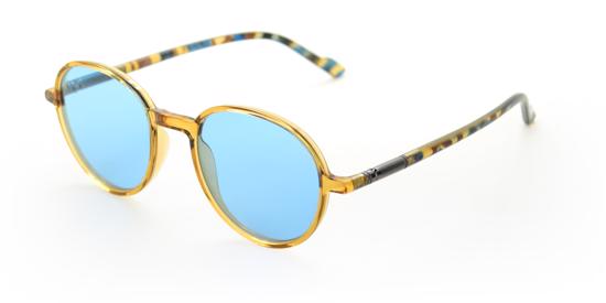 Men genel Runda Daisy Multicolor Light Blue Unisex Güneş Göz