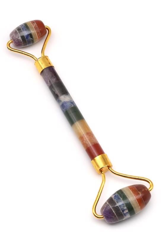 Erkek genel Face Roller Çakra Taşlı