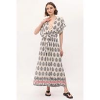 Erkek genel Venus Dress - Cream Paisley S/M