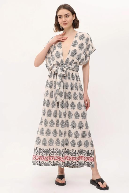 Erkek genel Venus Dress - Cream Paisley S/M