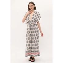 Erkek genel Venus Dress - Cream Paisley S/M