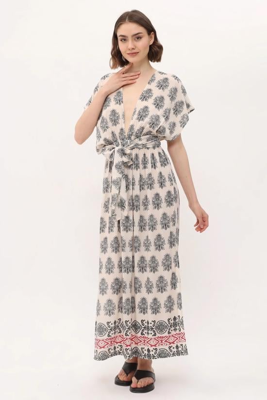 Erkek genel Venus Dress - Cream Paisley S/M